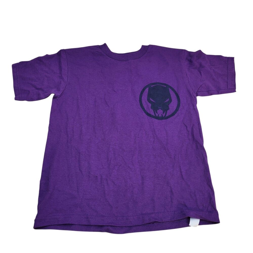 Marvel Black Panther Kids Unisex Short Sleeve T-Shirt Purple SizeMedium NWOT